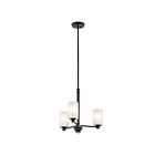 Kichler 43922OZL18 3-Lights Olde Bronze 10W LED Mini Chandelier