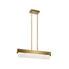 Kichler 44160NBRLED 2-Lights Natural Brass 32W LED Linear Chandelier