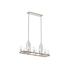 Kichler 52413PN 10-Lights Polished Nickel 60W Linear Chandelier