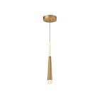 Kuzco Lighting 402501BG-LED Ultra 6W Brushed Gold LED Pendant