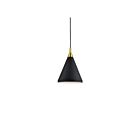 Kuzco Lighting 492710-BK-GD Dorothy 1-Light 60W Black and Gold Pendant