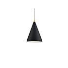 Kuzco Lighting 492716-BK-GD Dorothy 1-Light 60W Black and Gold Pendant