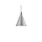Kuzco Lighting 492716-BN-BK Dorothy 1-Light 60W Brushed Nickel and Black Pendant