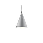 Kuzco Lighting 492722-BN-BK Dorothy 1-Light 60W Brushed Nickel and Black Pendant