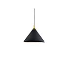 Kuzco Lighting 492814-BK-GD Dorothy 1-Light 60W Black and Gold Pendant