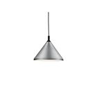 Kuzco Lighting 492814-BN-BK Dorothy 1-Light 60W Brushed Nickel and Black Pendant