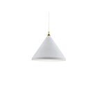 Kuzco Lighting 492824-WH-GD Dorothy 1-Light 60W White and Gold Pendant