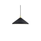 Kuzco Lighting 493118-BK-GD Dorothy 1-Light 60W Black and Gold Pendant