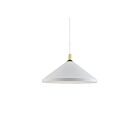 Kuzco Lighting 493118-WH-GD Dorothy 1-Light 60W White and Gold Pendant