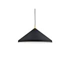 Kuzco Lighting 493126-BK-GD Dorothy 1-Light 60W Black and Gold Pendant