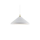 Kuzco Lighting 493126-WH-GD Dorothy 1-Light 60W White and Gold Pendant