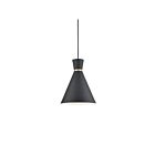 Kuzco Lighting 493210-BK-GD Vanderbilt 1-Light 60W Black and Gold Pendant