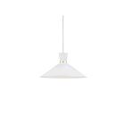 Kuzco Lighting 493216-WH-GD Vanderbilt 1-Light 60W White and Gold Pendant