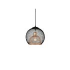Kuzco Lighting 494412-BK-GD Gibraltar 1-Light 60W Black and Gold Pendant