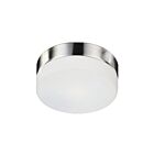 Kuzco Lighting 52022BN Lomita 2-Lights 80W Brushed Nickel Incandescent Flush Mount