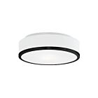 Kuzco Lighting 599002BK Charlie 2-Lights 80W Black Incandescent Flush Mount