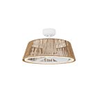 Kuzco Lighting CF41424-WH-BR-5CCT Isla 43W 24" White and Braided Rope LED Fandelier CCT Selectable