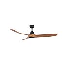Kuzco Lighting CF77860-MB-NW Baylor 32W 60" Matte Black and Natural Wood Ceiling Fan
