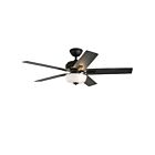 Kuzco Lighting CF78752-MB-LKW Erikson 83W 52" Matte Black LED Ceiling Fan 3000K