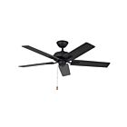 Kuzco Lighting CF78752-MB-NLP Erikson 65W 52" Matte Black Ceiling Fan