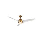 Kuzco Lighting CF91954-BG-WH Thalia 83W 54" Brushed Gold and White LED Ceiling Fan 3000K