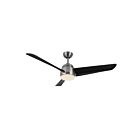 Kuzco Lighting CF91954-BN-MB Thalia 83W 54" Brushed Nickel and Matte Black LED Ceiling Fan 3000K