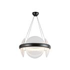 Kuzco Lighting CH13922-UBCR-UNV Taurus 32W Urban Bronze and Clear Ribbed Glass LED Chandelier