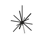 Kuzco Lighting CH14220-BK Sirius 48W Black LED Chandelier