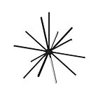 Kuzco Lighting CH14232-BK Sirius 65W Black LED Chandelier