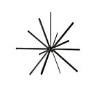 Kuzco Lighting CH14356-BK-UNV Sirius 67W Black LED Chandelier