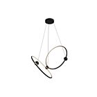 Kuzco Lighting CH17702-BK Isho 41W Black LED Chandelier