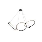Kuzco Lighting CH17703-BK Isho 64W Black LED Chandelier