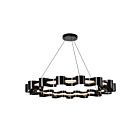 Kuzco Lighting CH18035-GBK Nami 39W Glossy Black LED Chandelier
