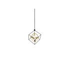 Kuzco Lighting CH19220-BK-AN Monza 59W Black and Antique Brass LED Chandelier