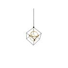 Kuzco Lighting CH19226-BK-AN Monza 84W Black and Antique Brass LED Chandelier