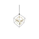 Kuzco Lighting CH19234-BK-AN Monza 111W Black and Antique Brass LED Chandelier