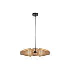 Kuzco Lighting CH20625-BK-OP Lanai 21W Black and Opal Matte Glass LED Chandelier