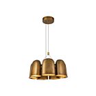 Kuzco Lighting CH21120-VB-UNV Bell 40W Vintage Brass LED Chandelier