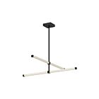 Kuzco Lighting CH23532-BK Blade 20W Black LED Chandelier
