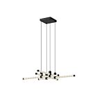 Kuzco Lighting CH23534-BK Blade 29W Black LED Chandelier