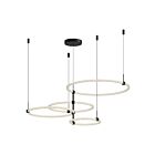 Kuzco Lighting CH24755-BK Bruni 115W Black LED Chandelier