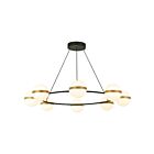 Kuzco Lighting CH302008MBBG-UNV Tagliato 82W Matte Black and Brushed Gold LED Chandelier