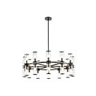 Kuzco Lighting CH309024UBCG Revolve 21-Lights 1440W Clear Glass and Urban Bronze Chandelier