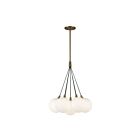 Kuzco Lighting CH3117-BG-OP Bolla 20W Brushed Gold and Opal Glass LED Chandelier