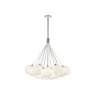 Kuzco Lighting CH3128-OP Bolla 55W Opal Glass LED Chandelier