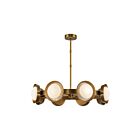 Kuzco Lighting CH320837VB-UNV Alonso 30W Vintage Brass LED Chandelier