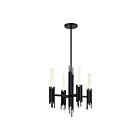 Kuzco Lighting CH335019MB Torres 4-Lights 240W Matte Black Chandelier