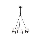 Kuzco Lighting CH338632UBCC Lucian 6-Lights 360W Clear Crystal and Urban Bronze Chandelier