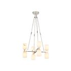 Kuzco Lighting CH338822PNAR Lucian 8-Lights 480W Polished Nickel and Alabaster Chandelier