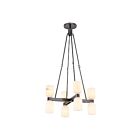 Kuzco Lighting CH338822UBAR Lucian 8-Lights 480W Urban Bronze and Alabaster Chandelier